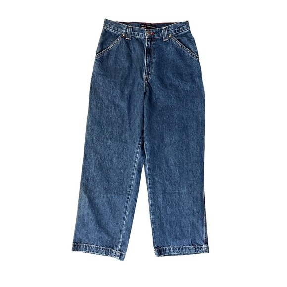 Vintage Bugle Boy Jeans Boys 14 Husky Carpenter Blue Denim 100% Cotton Y2K - Picture 3 of 15